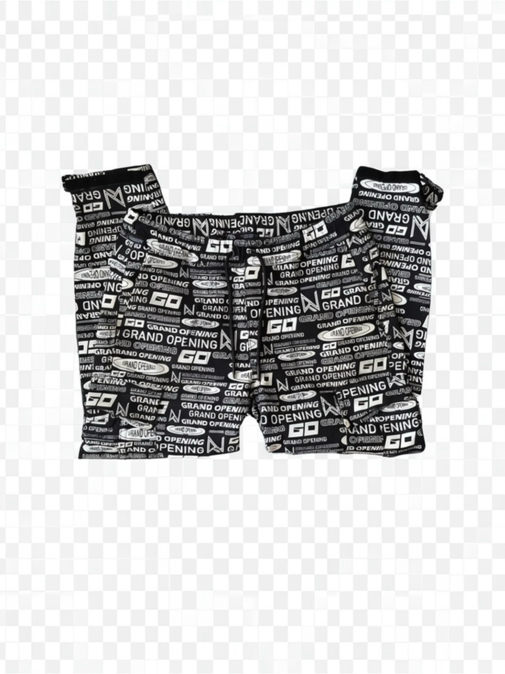 Zara Black & White Graphic Joggers